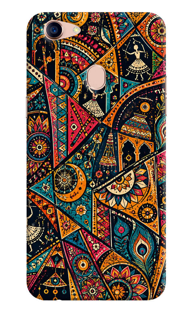 Folk Print Oppo F5 Hard Case Back Cover by Casekaro