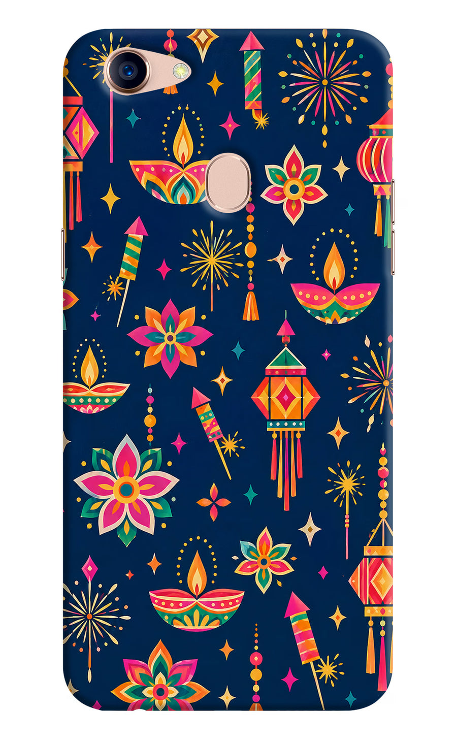 Festive Pop Oppo F5 Back Cover, Hard case