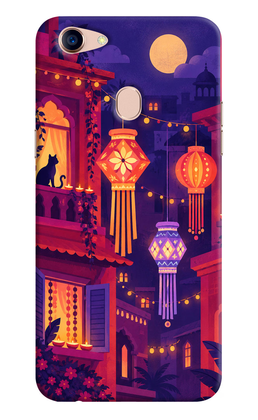 Lantern Lane Oppo F5 Back Cover, Hard case