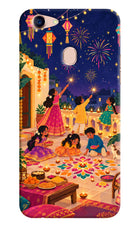 Diwali Night Oppo F5 Hard Case Back Cover by Casekaro