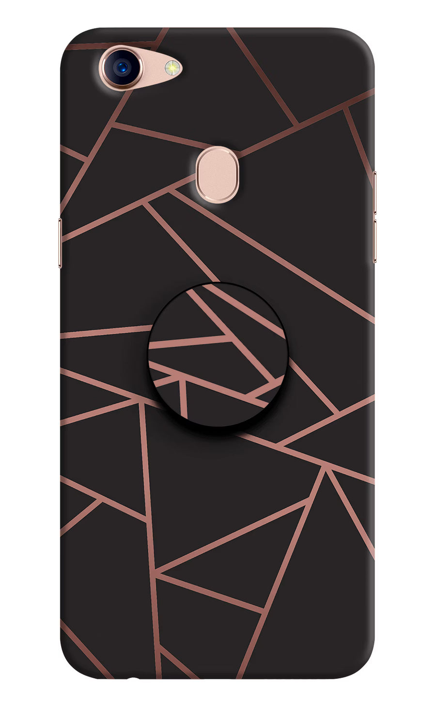 Geometric Pattern Oppo F5 Pop Case, Hard case
