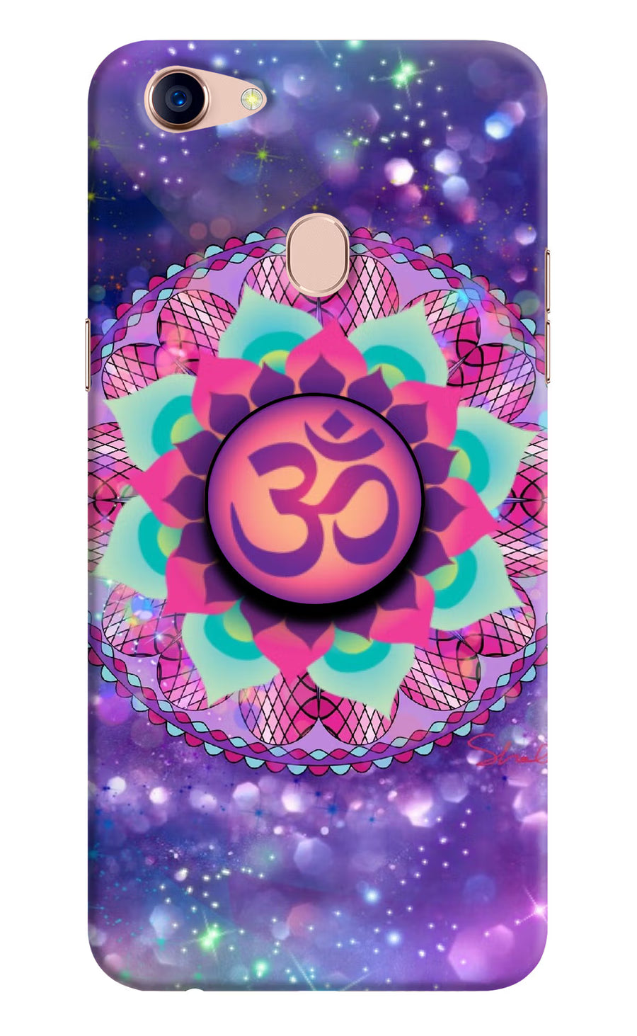 Om Purple Oppo F5 Pop Case, Hard case