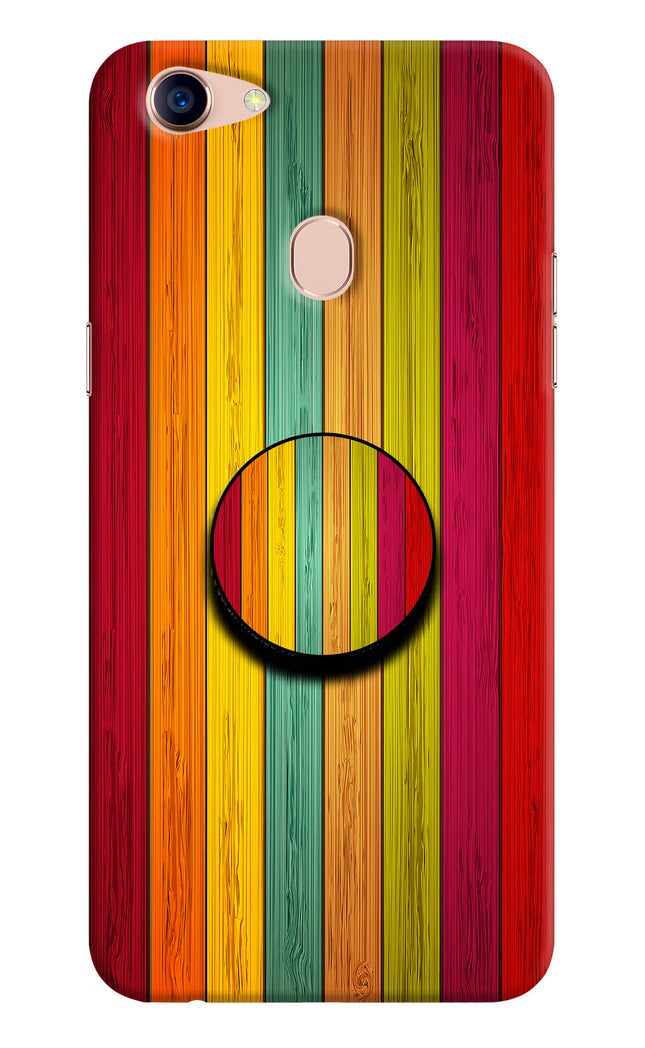Multicolor Wooden Oppo F5 Pop Case by Casekaro