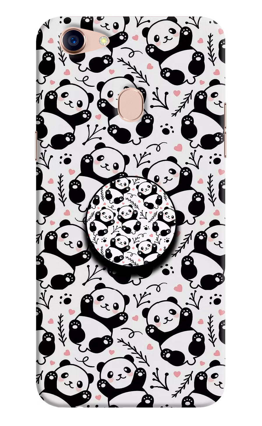 Cute Panda Oppo F5 Pop Case, Hard case