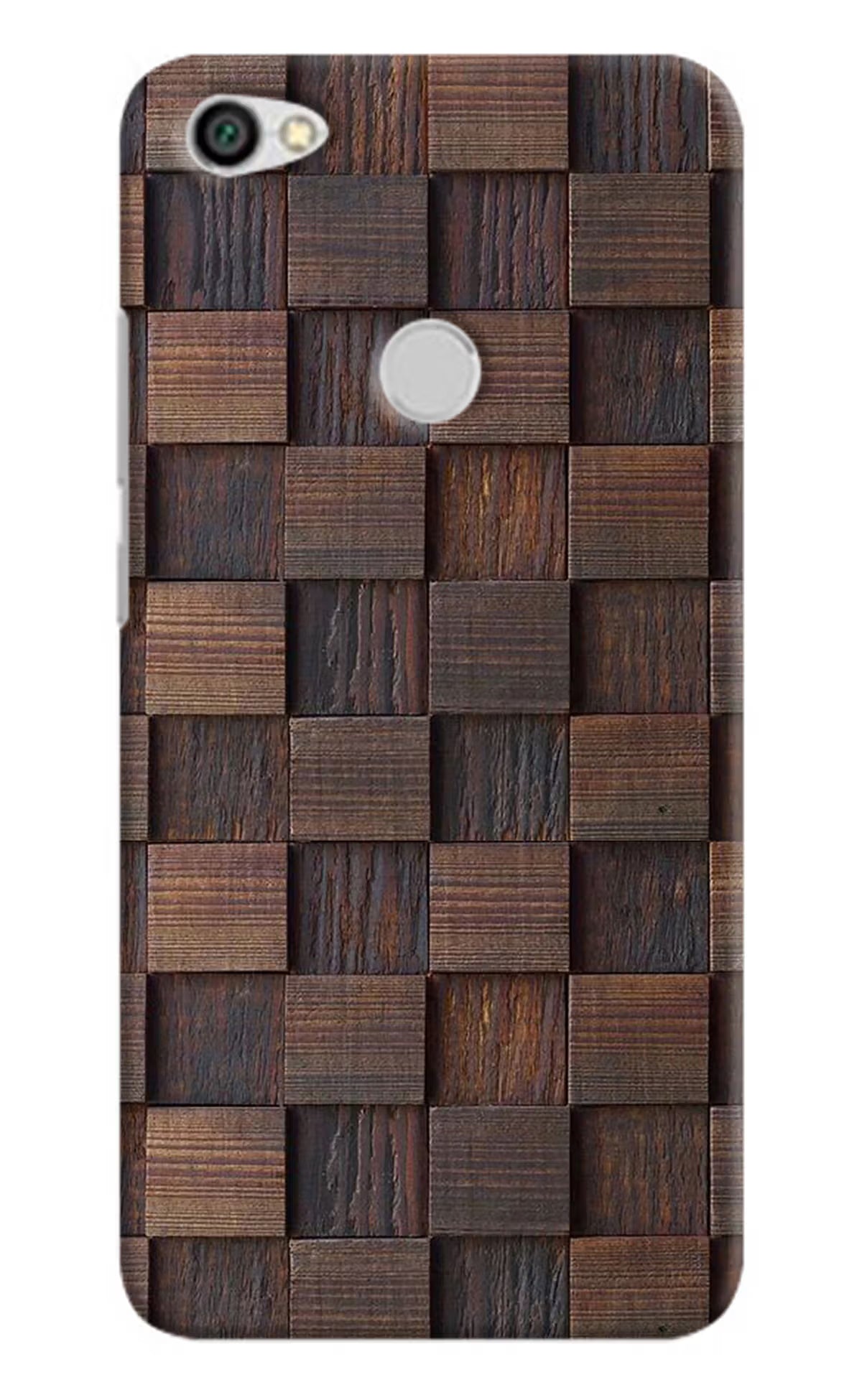 Wooden Cube Design Redmi Y1 Hard Case Back Cover by Casekaro