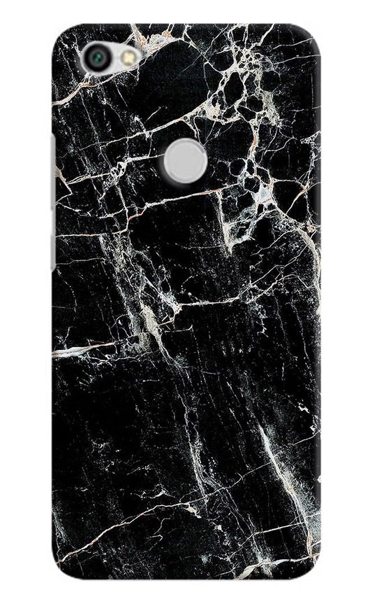 Black Marble Texture Redmi Y1 Hard Case Back Cover by Casekaro