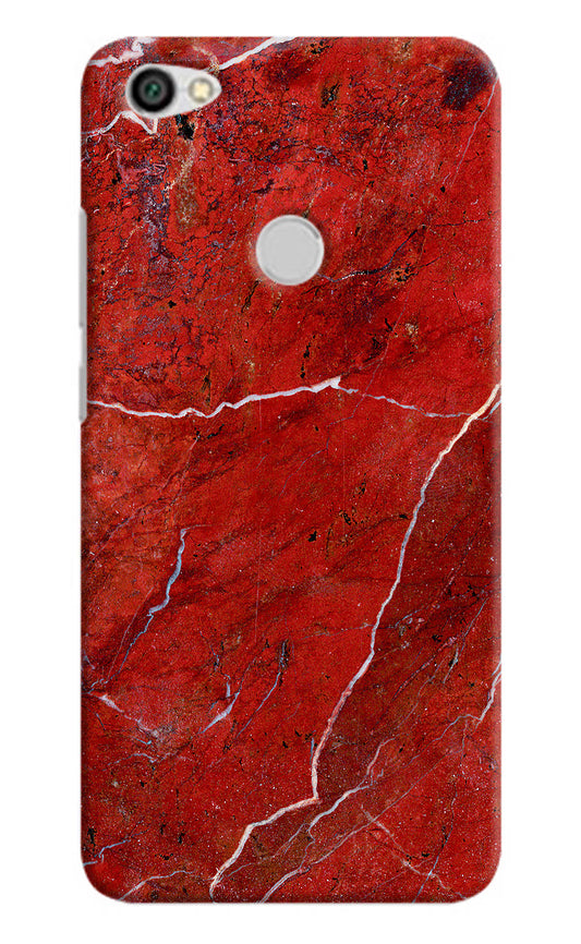 Red Marble Design Redmi Y1 Hard Case Back Cover by Casekaro