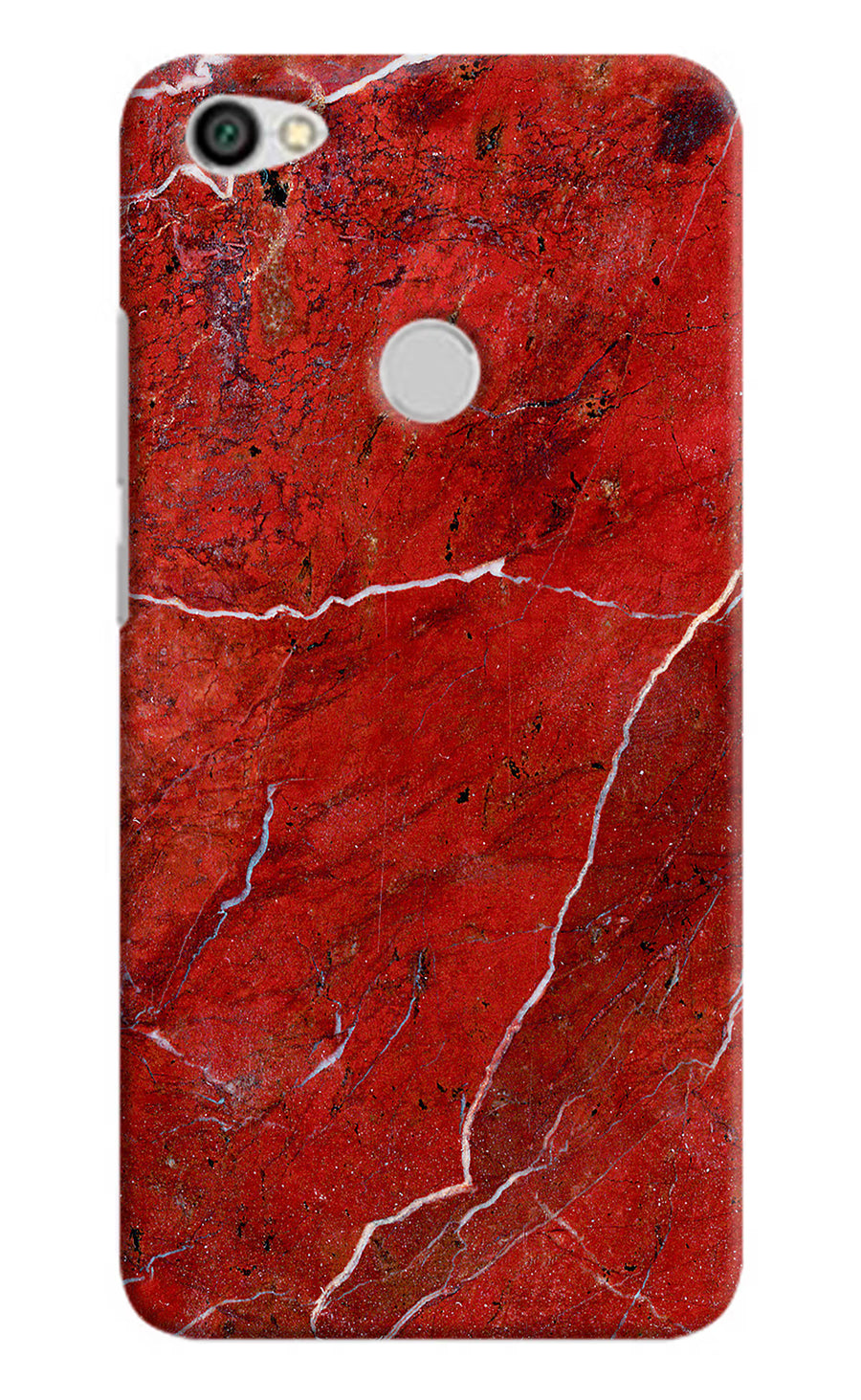 Red Marble Design Redmi Y1 Back Cover, Hard case