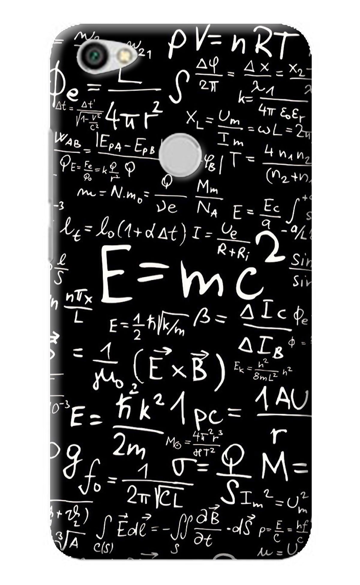 Physics Albert Einstein Formula Redmi Y1 Back Cover
