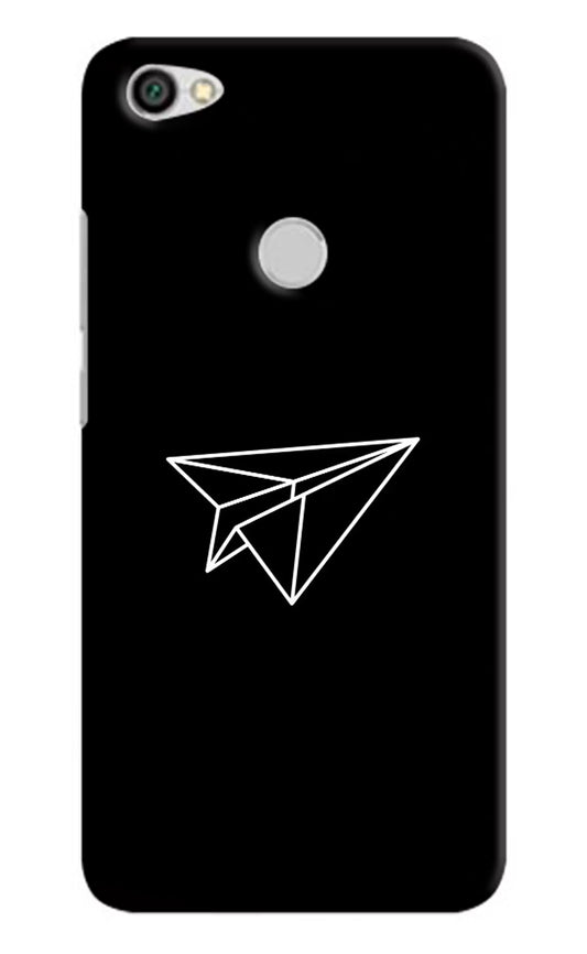 Paper Plane White Redmi Y1 Hard Case Back Cover by Casekaro