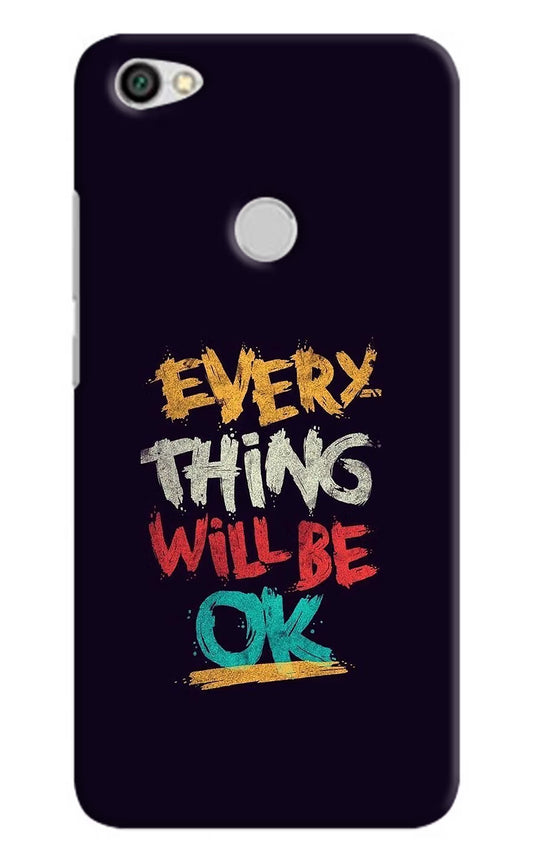 Everything Will Be Ok Redmi Y1 Hard Case Back Cover by Casekaro