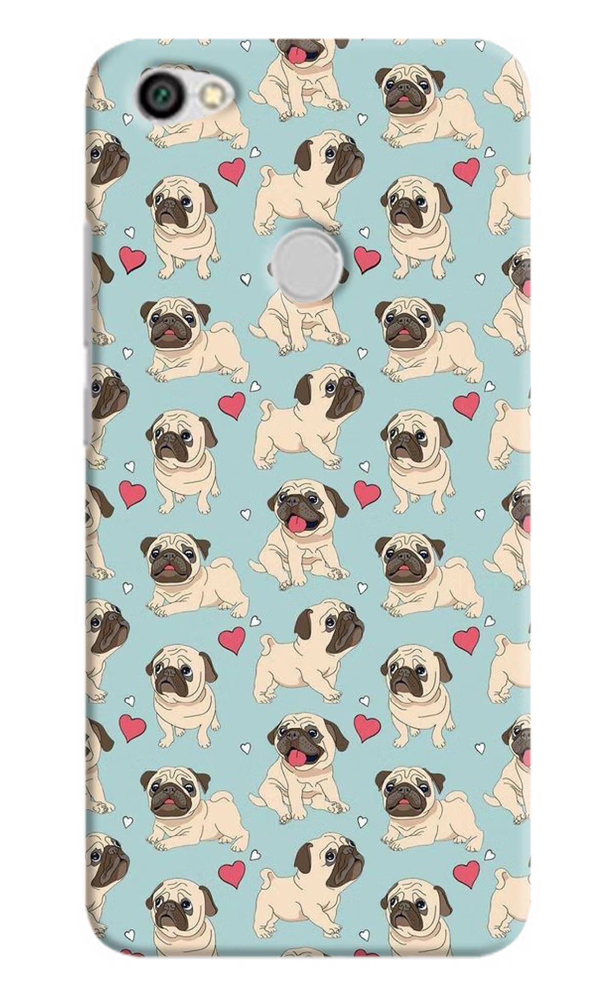 Pug Dog Redmi Y1 Hard Case Back Cover by Casekaro