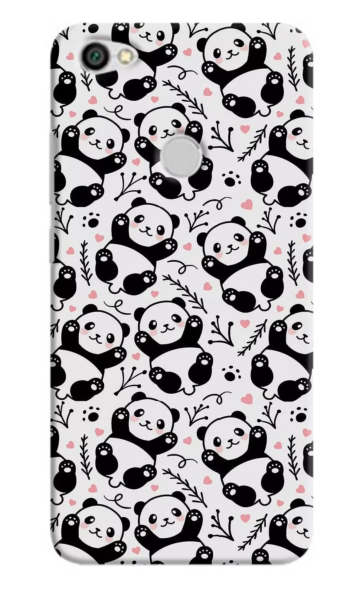 Cute Panda Redmi Y1 Hard Case Back Cover by Casekaro