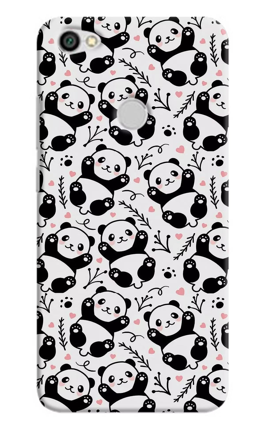 Cute Panda Redmi Y1 Back Cover, Hard case