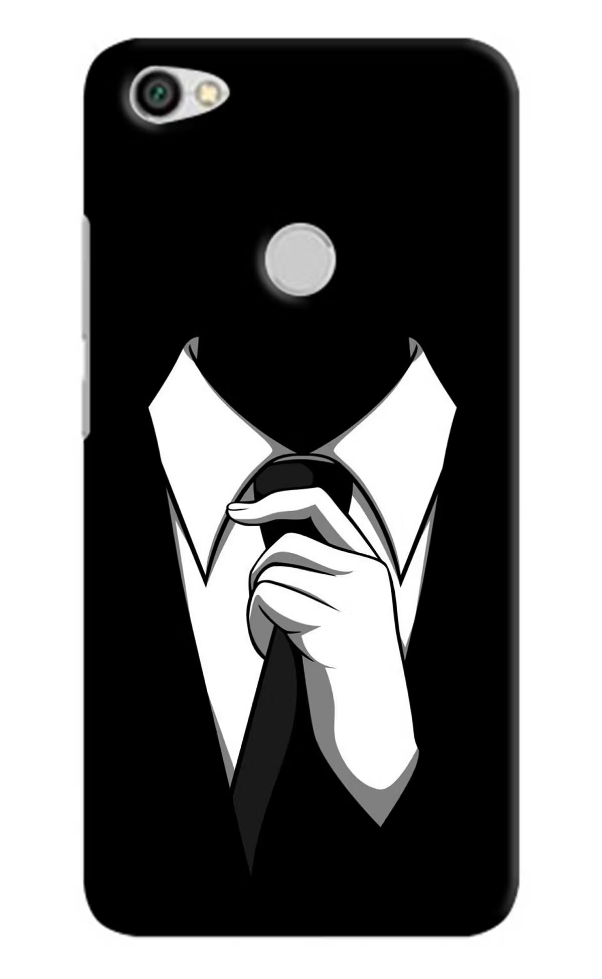 Black Tie Redmi Y1 Hard Case Back Cover by Casekaro