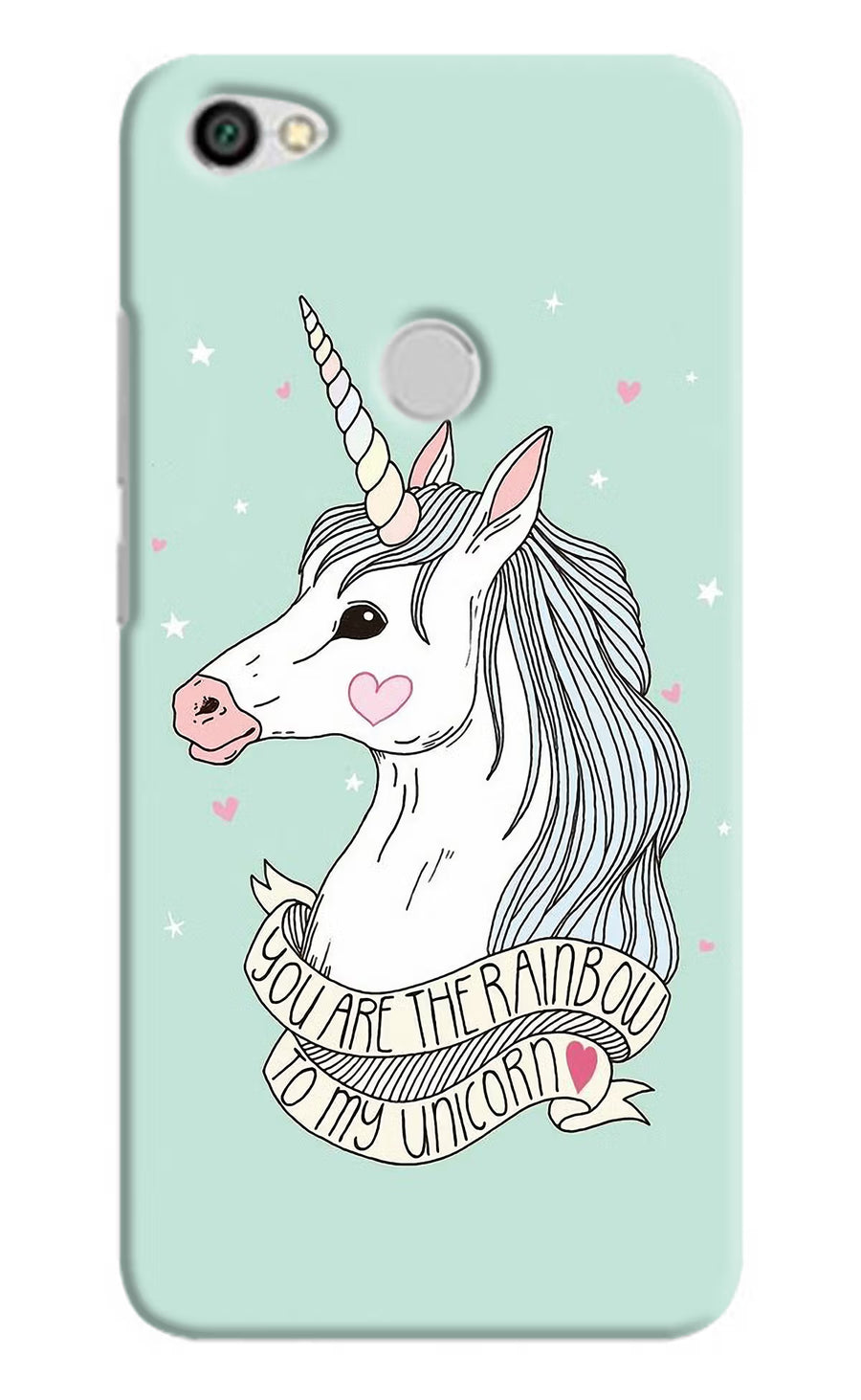 Unicorn Wallpaper Redmi Y1 Back Cover, Hard case