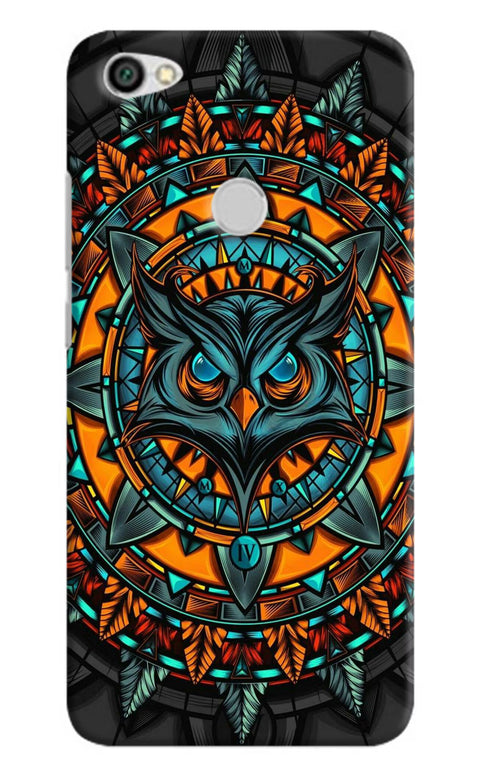 Angry Owl Art Redmi Y1 Back Cover