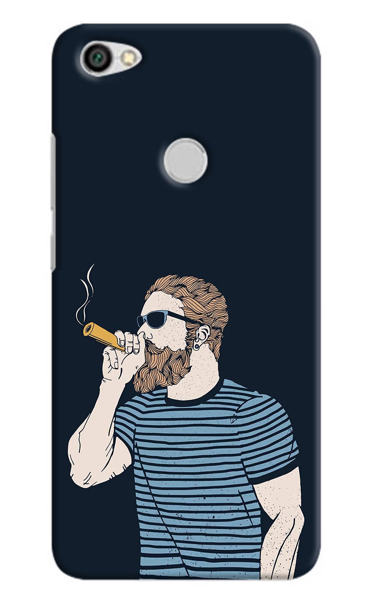 Smoking Redmi Y1 Hard Case Back Cover by Casekaro