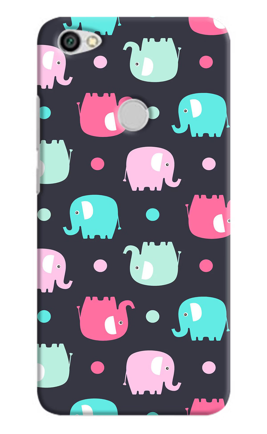 Elephants Redmi Y1 Back Cover, Hard case