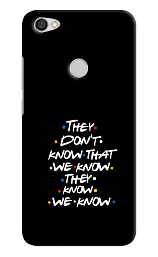 FRIENDS Dialogue Redmi Y1 Hard Case Back Cover by Casekaro