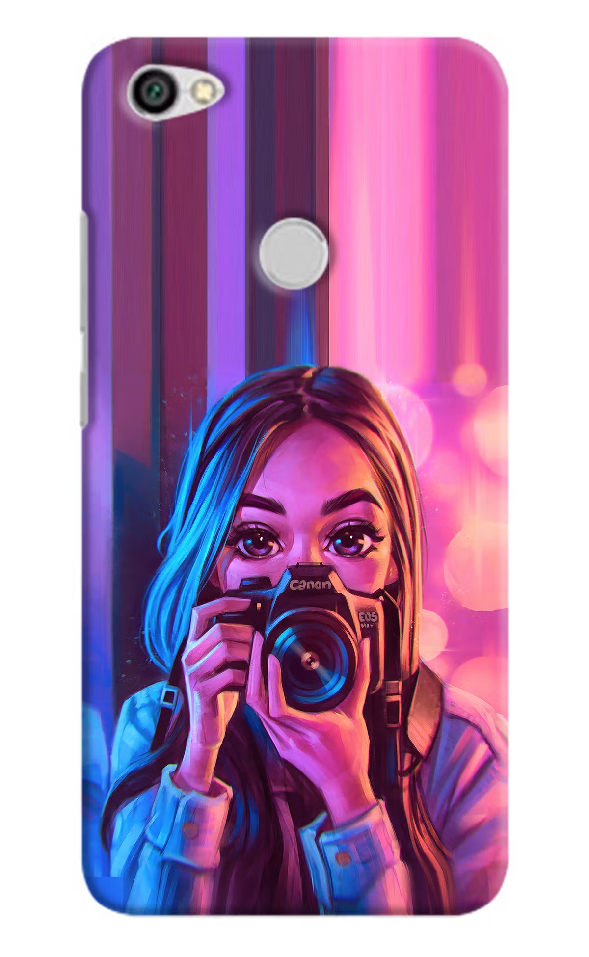 Girl Photographer Redmi Y1 Hard Case Back Cover by Casekaro