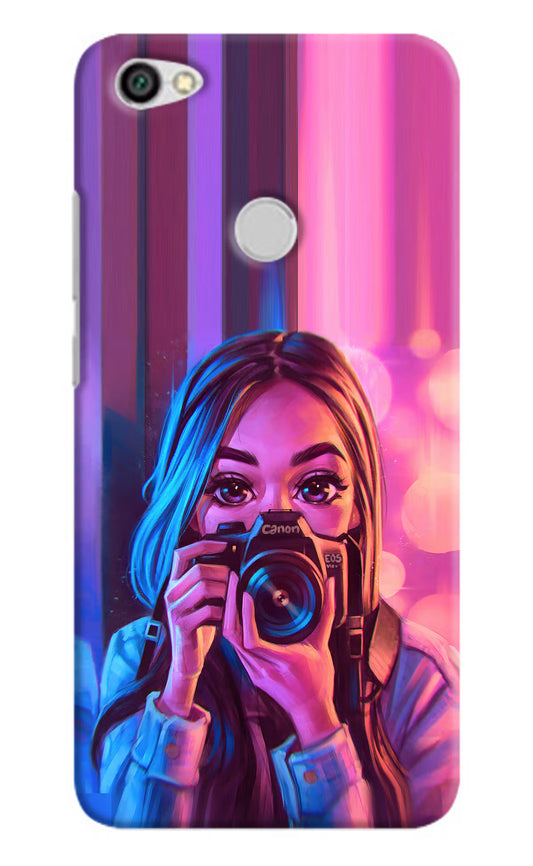 Girl Photographer Redmi Y1 Hard Case Back Cover by Casekaro