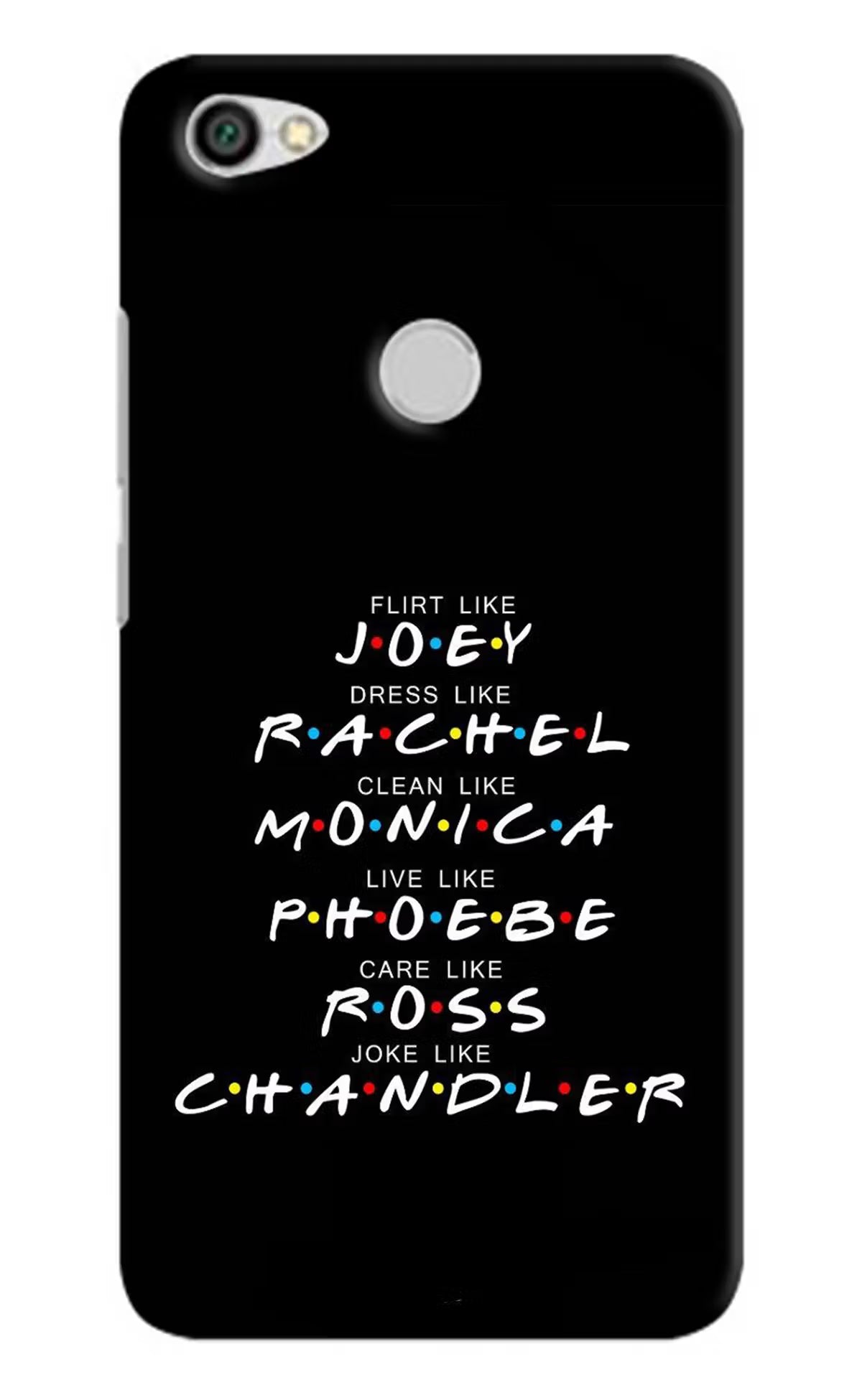 FRIENDS Character Redmi Y1 Hard Case Back Cover by Casekaro
