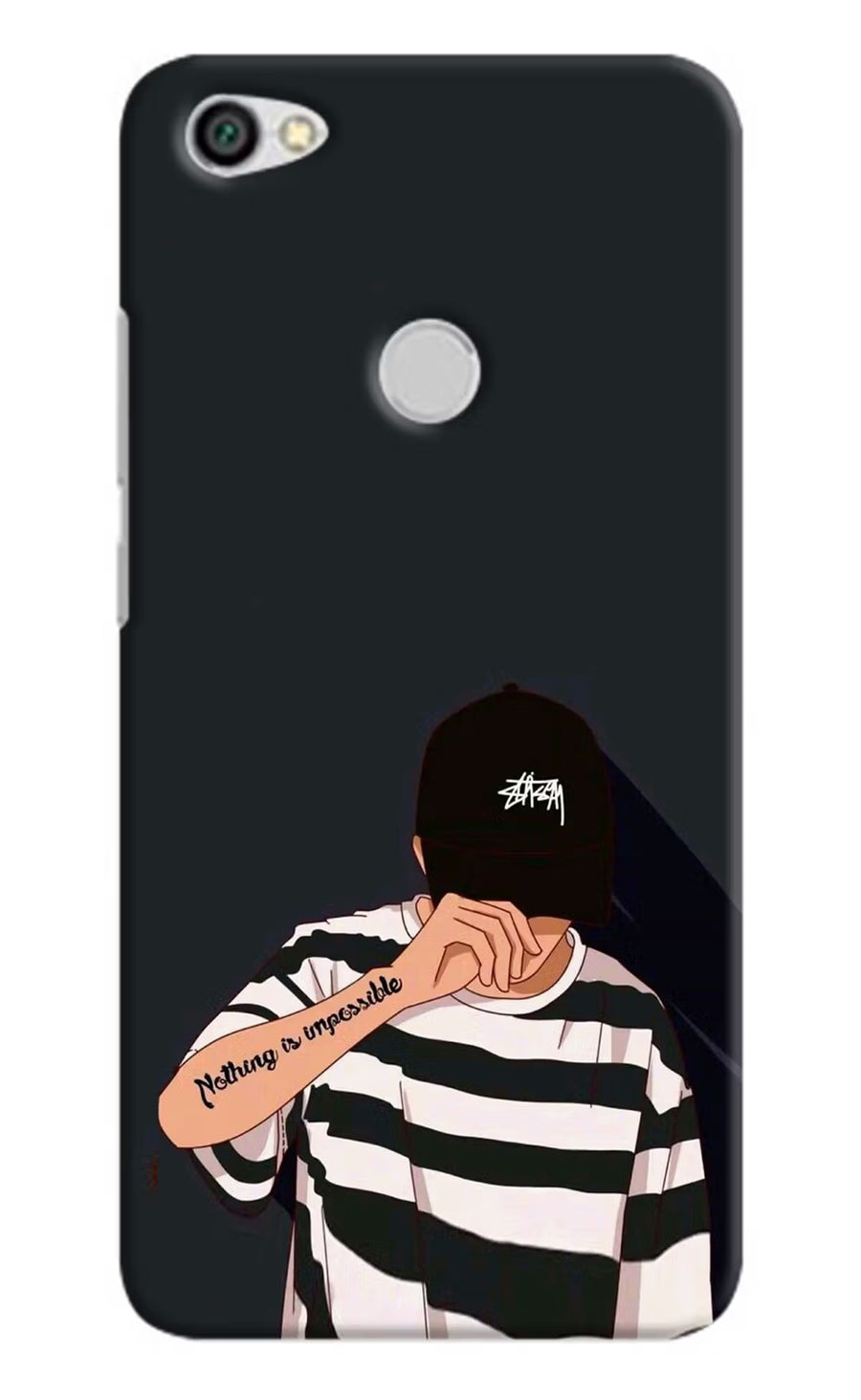 Aesthetic Boy Redmi Y1 Back Cover, Hard case