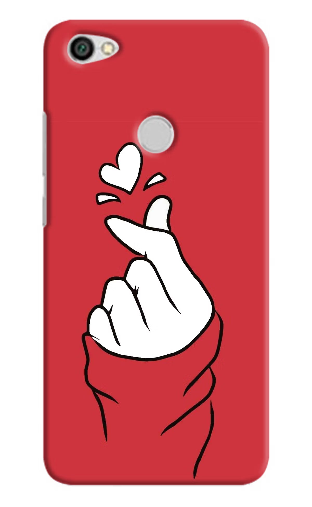 Korean Love Sign Redmi Y1 Hard Case Back Cover by Casekaro