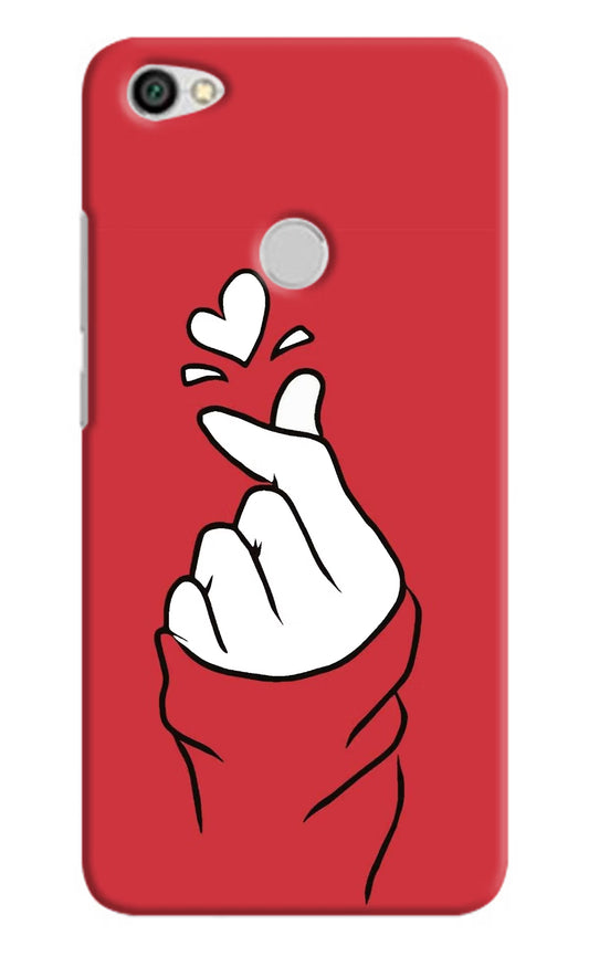 Korean Love Sign Redmi Y1 Hard Case Back Cover by Casekaro