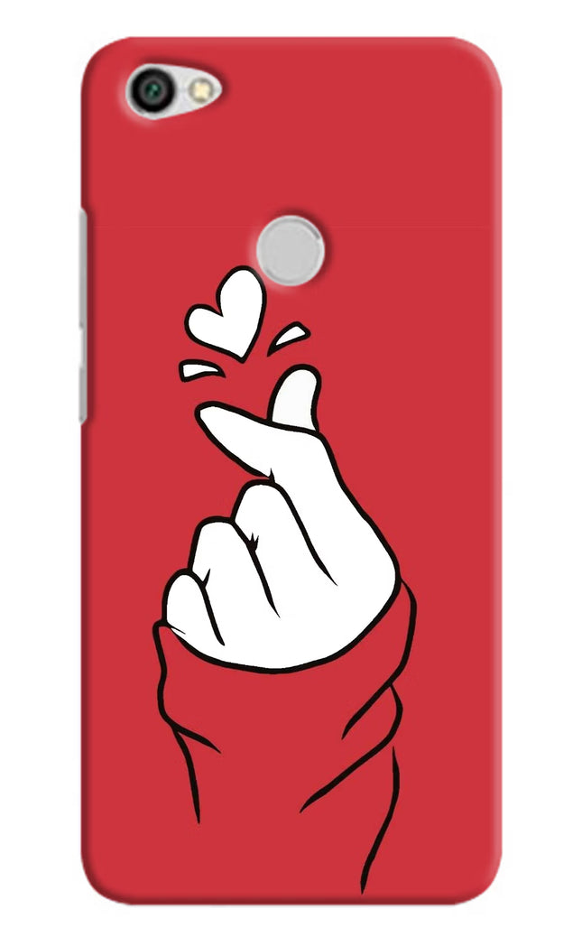 Korean Love Sign Redmi Y1 Hard Case Back Cover by Casekaro