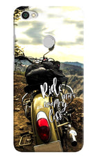 Ride More Worry Less Redmi Y1 Hard Case Back Cover by Casekaro