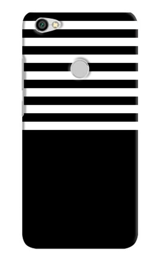 Black and White Print Redmi Y1 Hard Case Back Cover by Casekaro