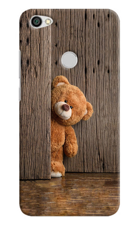 Teddy Wooden Redmi Y1 Hard Case Back Cover by Casekaro