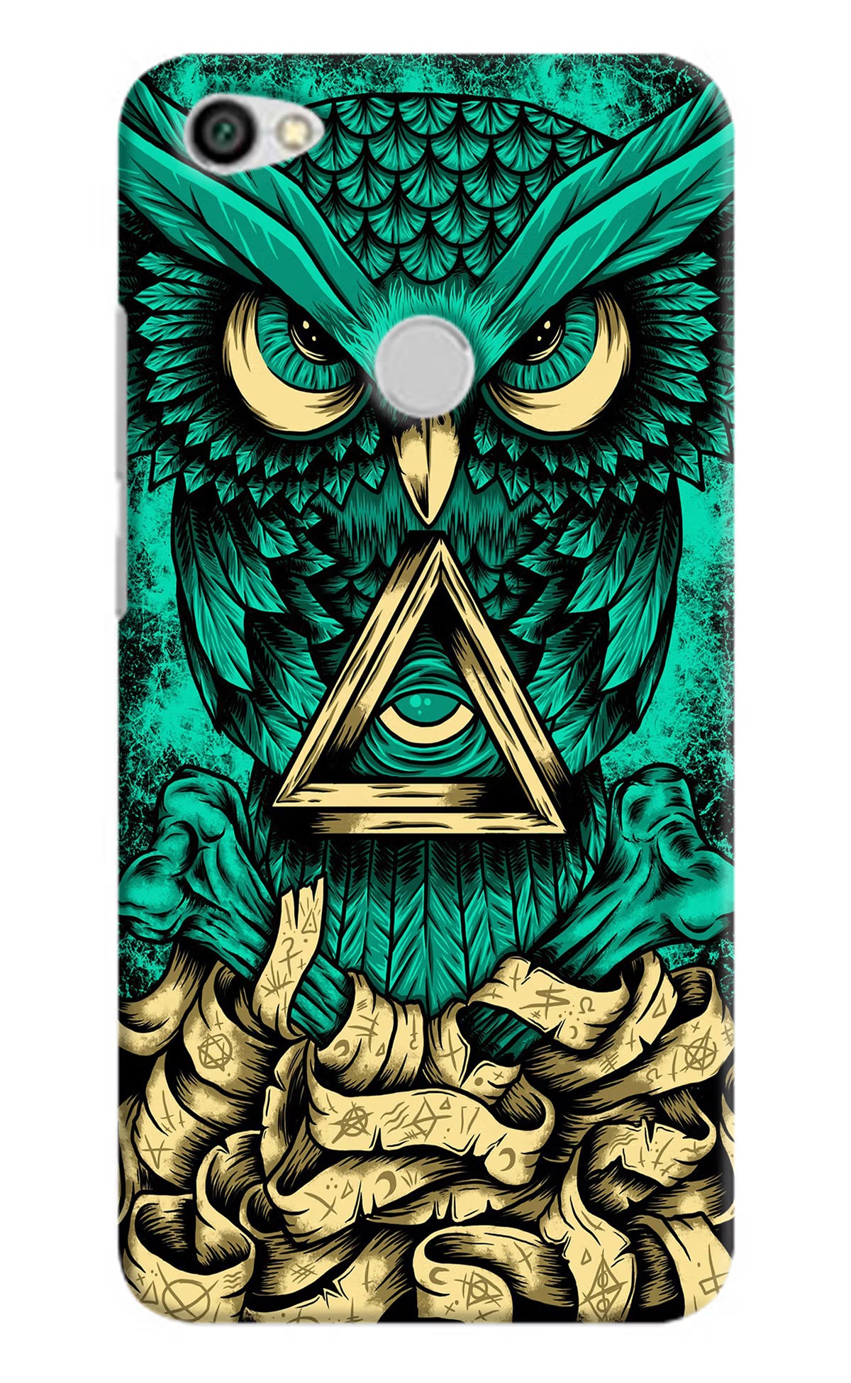 Green Owl Redmi Y1 Hard Case Back Cover by Casekaro