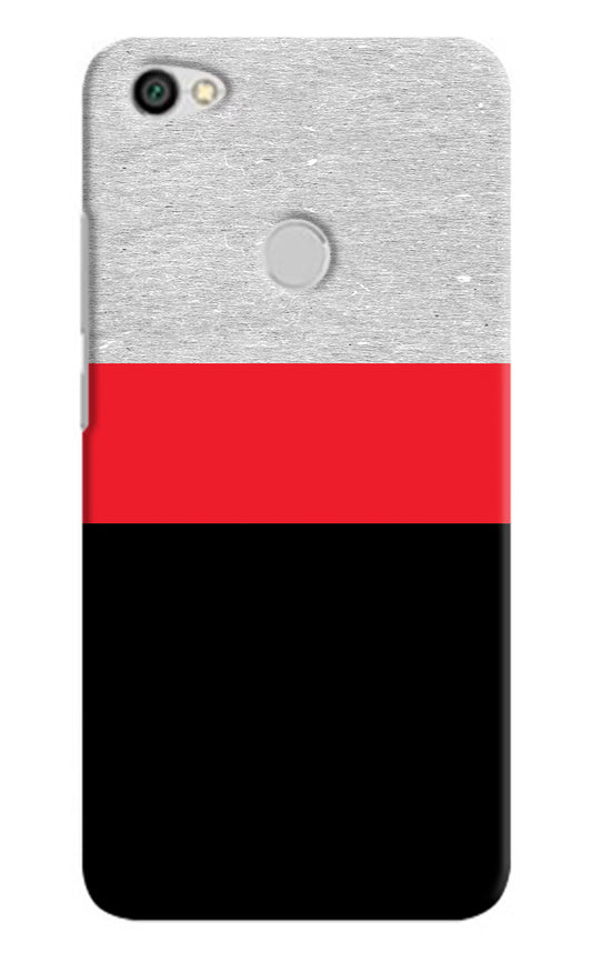 Tri Color Pattern Redmi Y1 Hard Case Back Cover by Casekaro