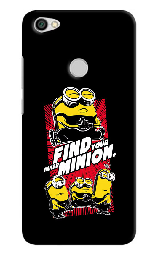 Find your inner Minion Redmi Y1 Hard Case Back Cover by Casekaro