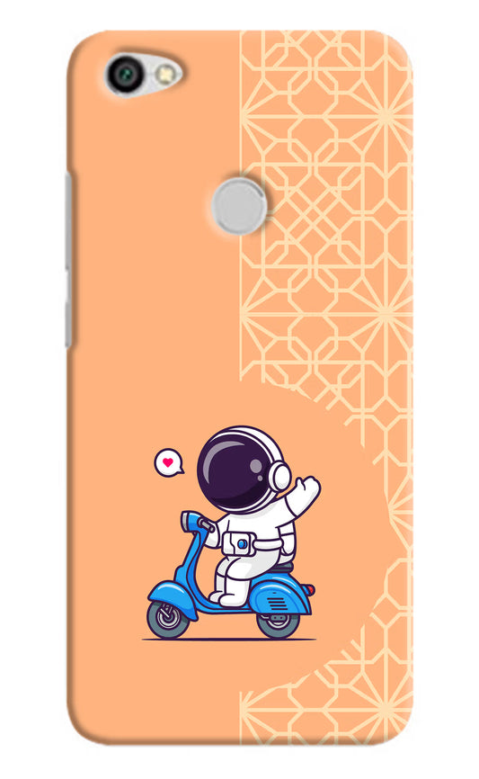 Cute Astronaut Riding Redmi Y1 Hard Case Back Cover by Casekaro