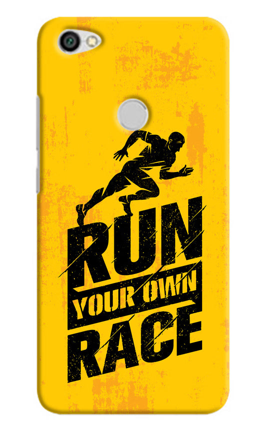 Run Your Own Race Redmi Y1 Hard Case Back Cover by Casekaro