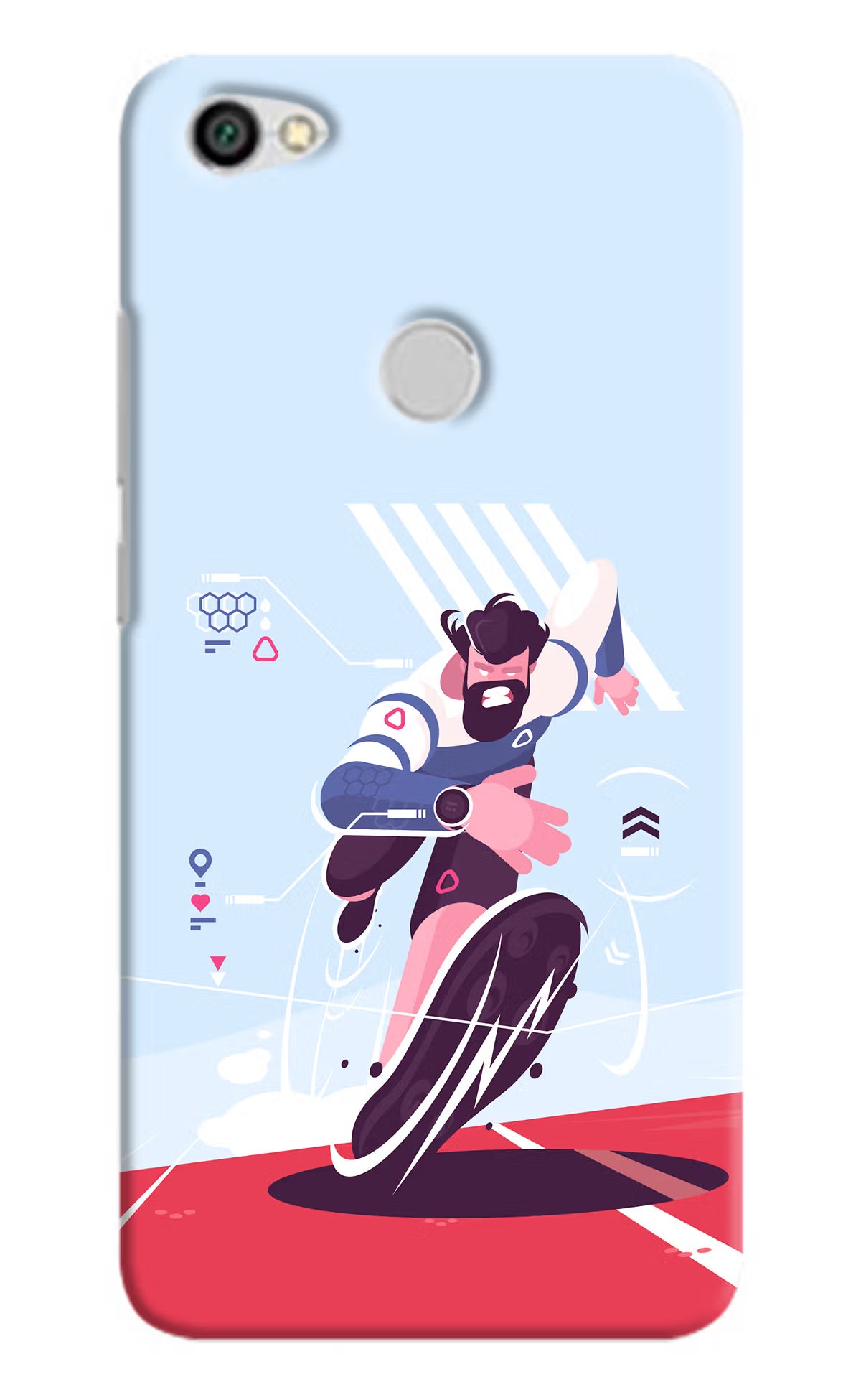 Run Pro Redmi Y1 Hard Case Back Cover by Casekaro