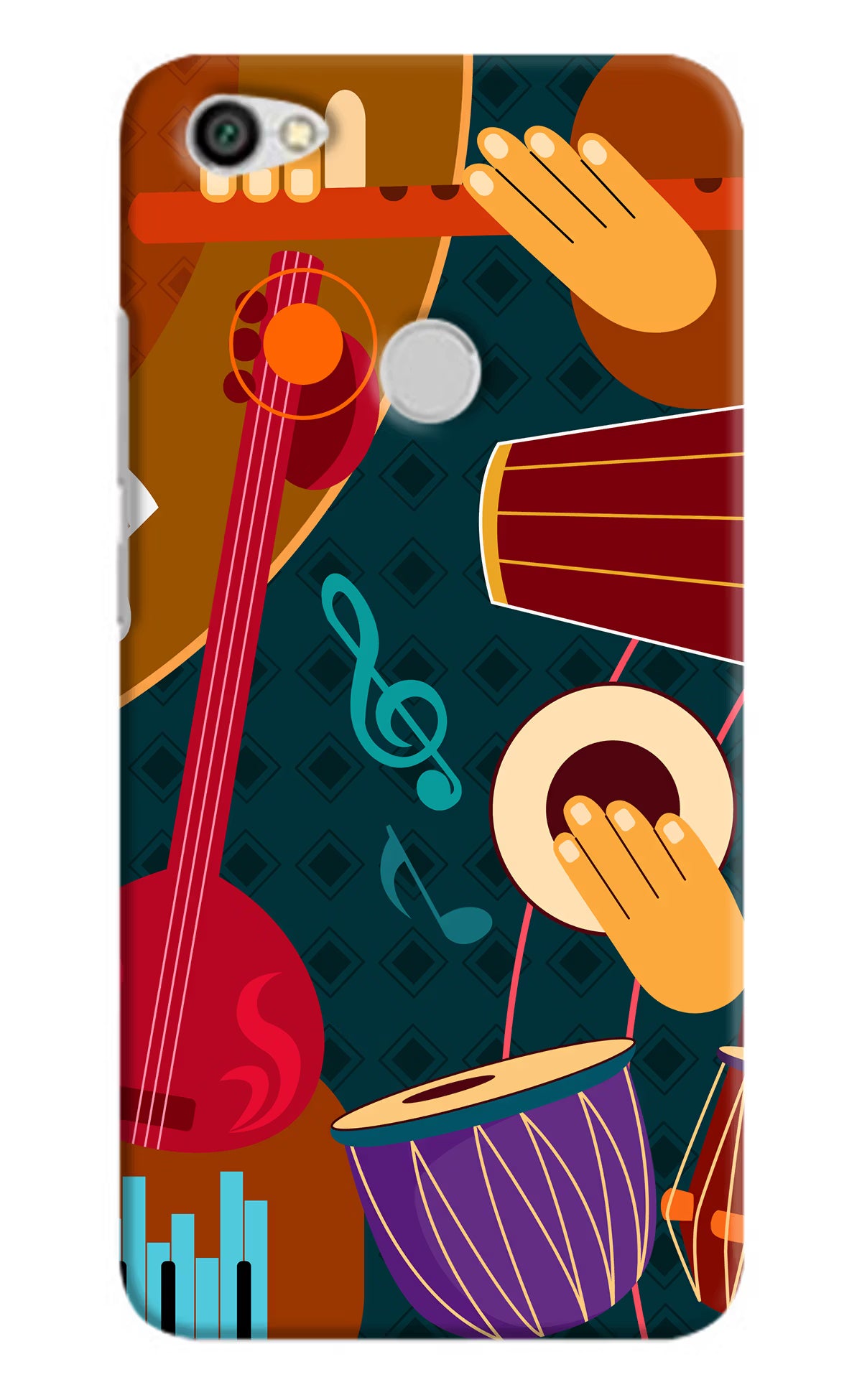 Music Instrument Redmi Y1 Hard Case Back Cover by Casekaro