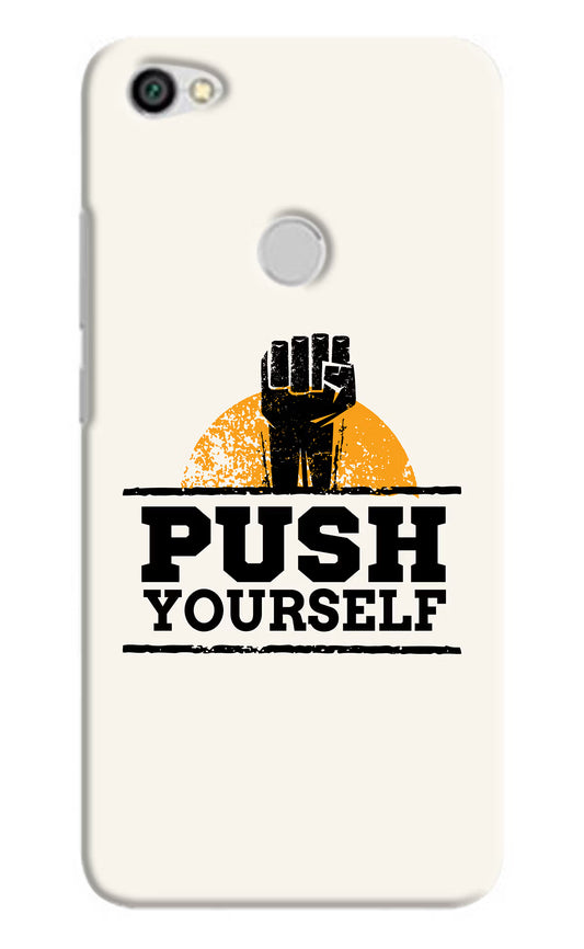 Push Yourself Redmi Y1 Hard Case Back Cover by Casekaro