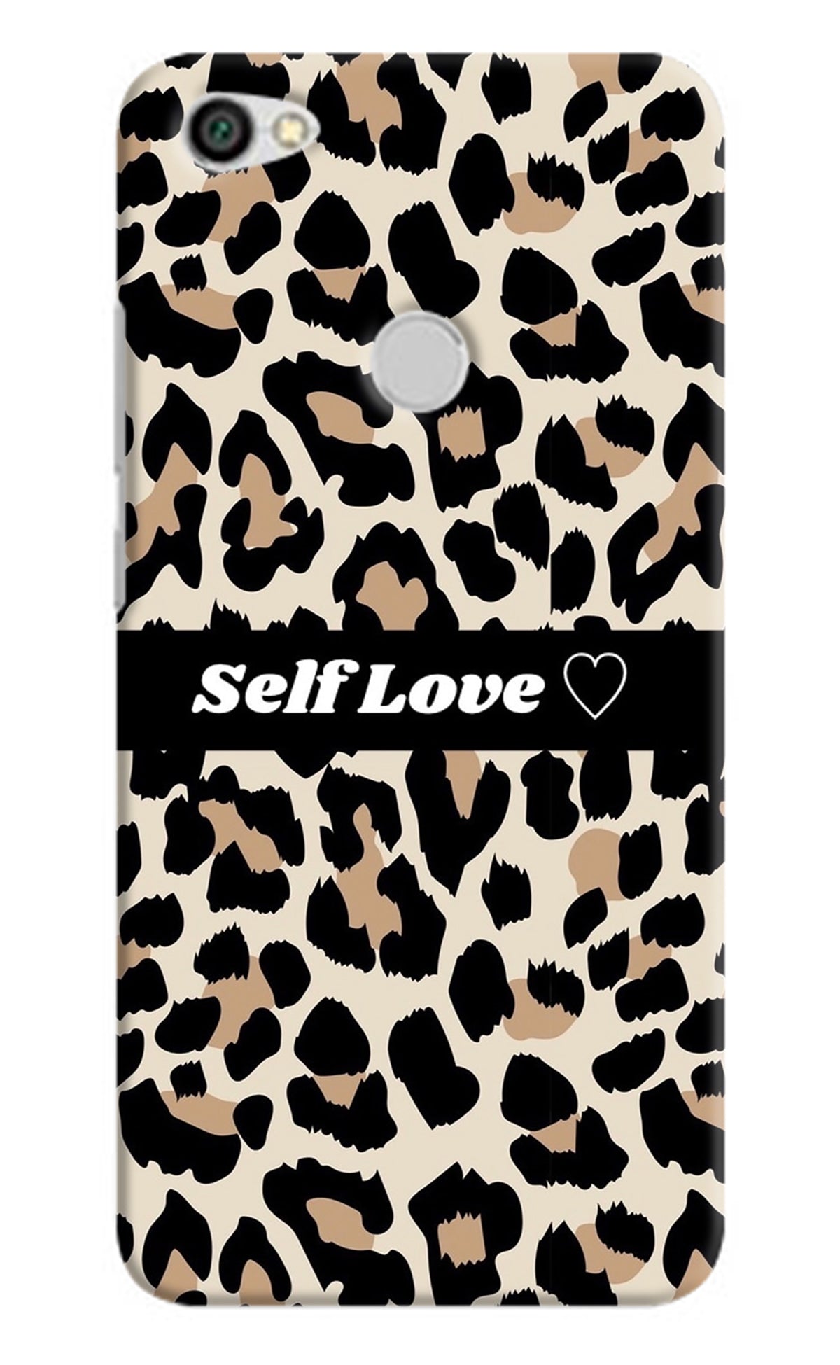 Leopard Print Self Love Redmi Y1 Back Cover