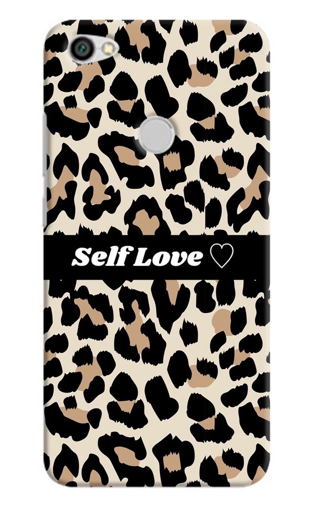 Leopard Print Self Love Redmi Y1 Hard Case Back Cover by Casekaro