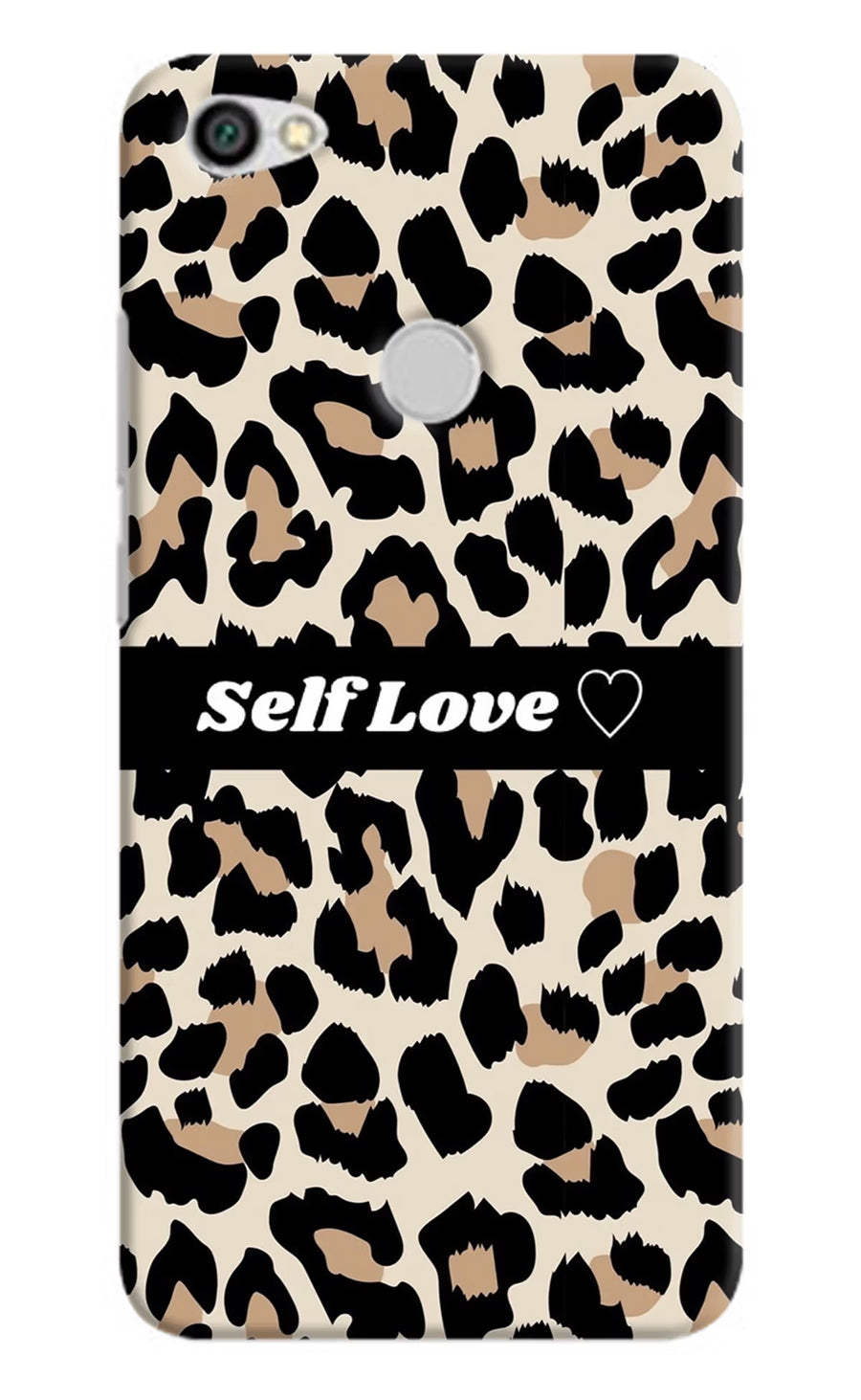 Leopard Print Self Love Redmi Y1 Back Cover, Hard case