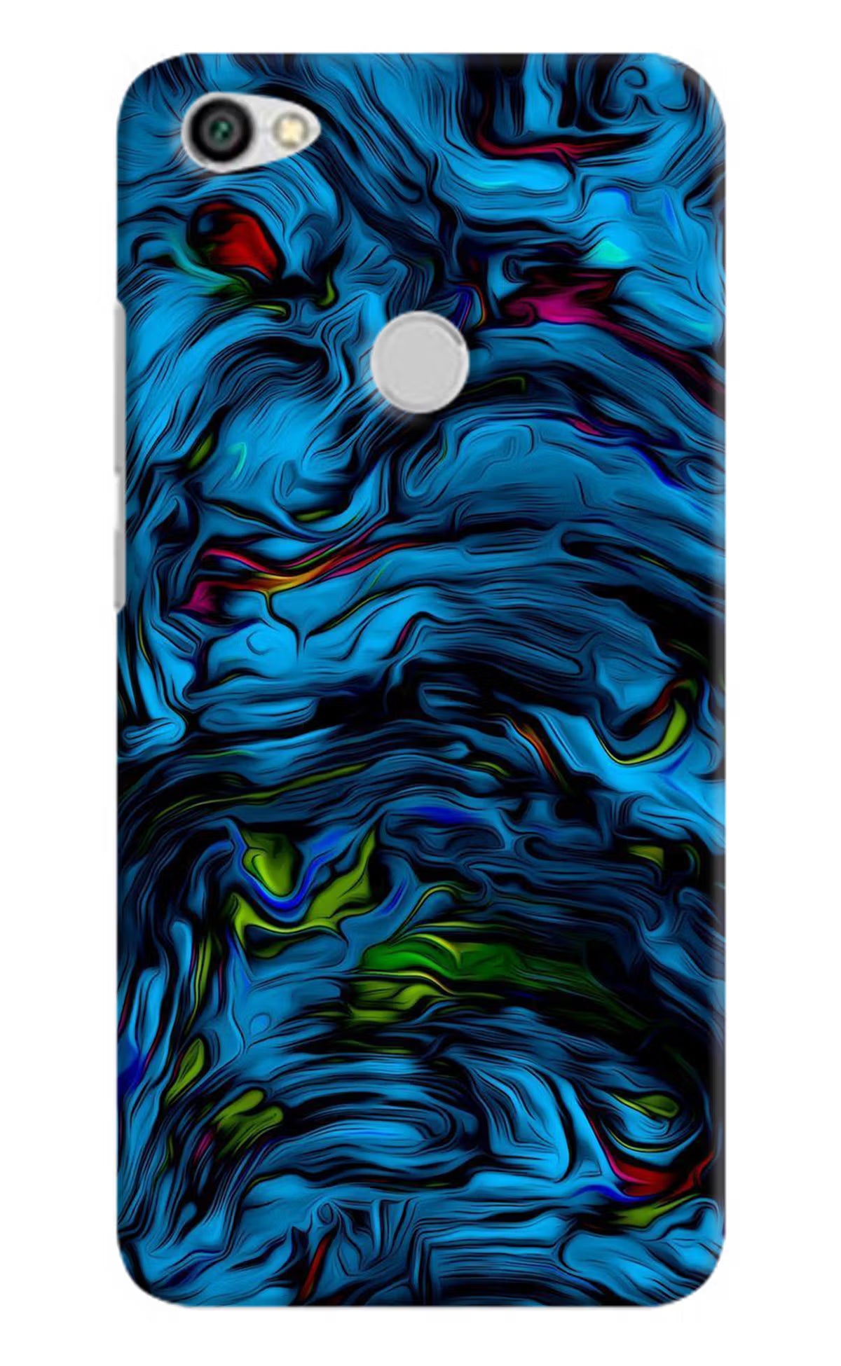 Dark Blue Abstract Redmi Y1 Hard Case Back Cover by Casekaro