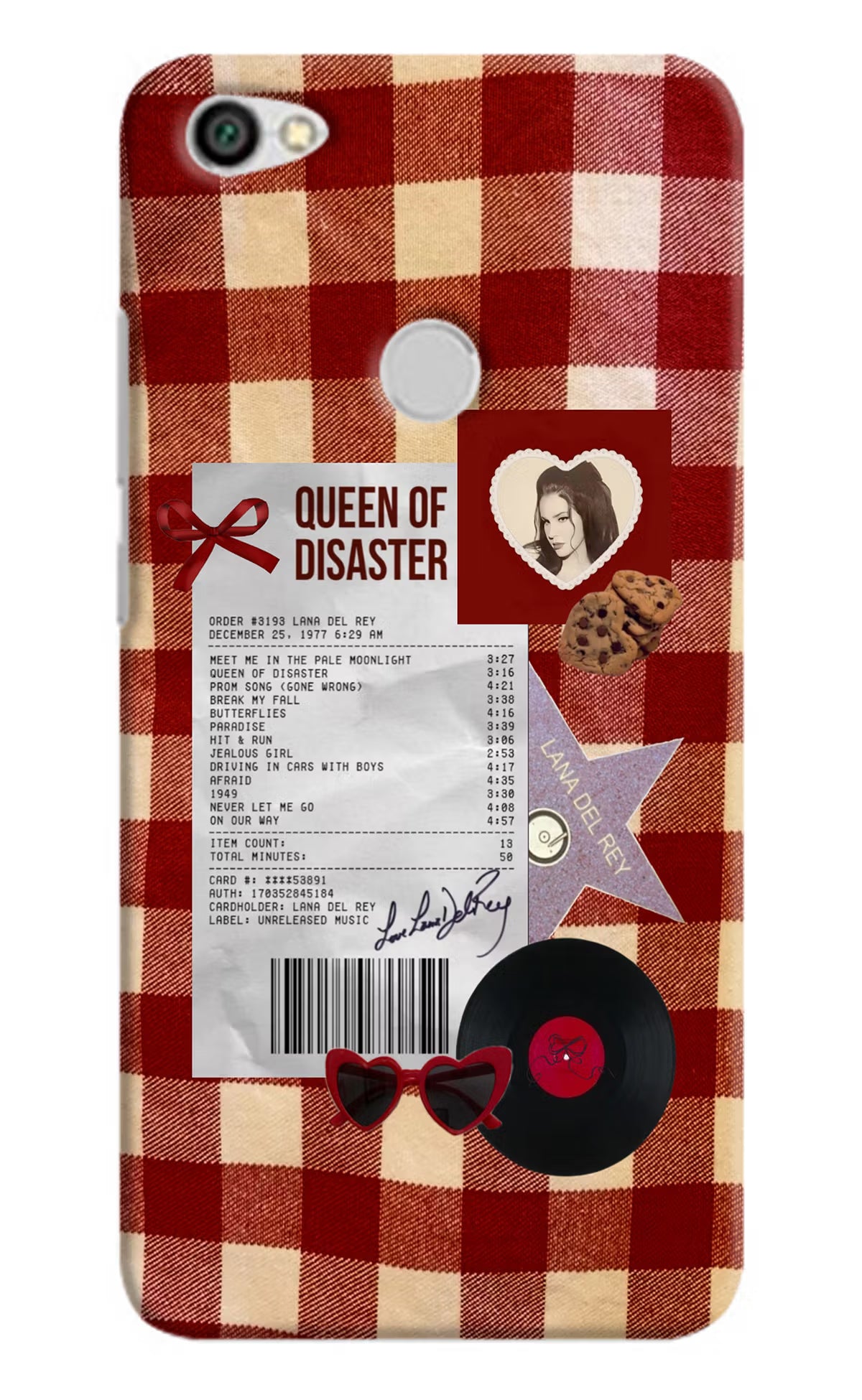 Queen of Disaster Redmi Y1 Hard Case Back Cover by Casekaro