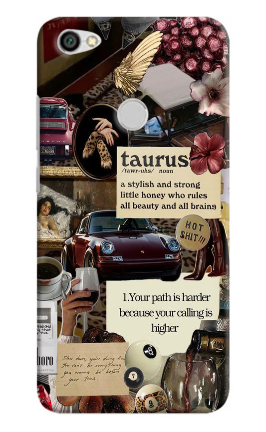 Taurus Zodiac Redmi Y1 Hard Case Back Cover by Casekaro