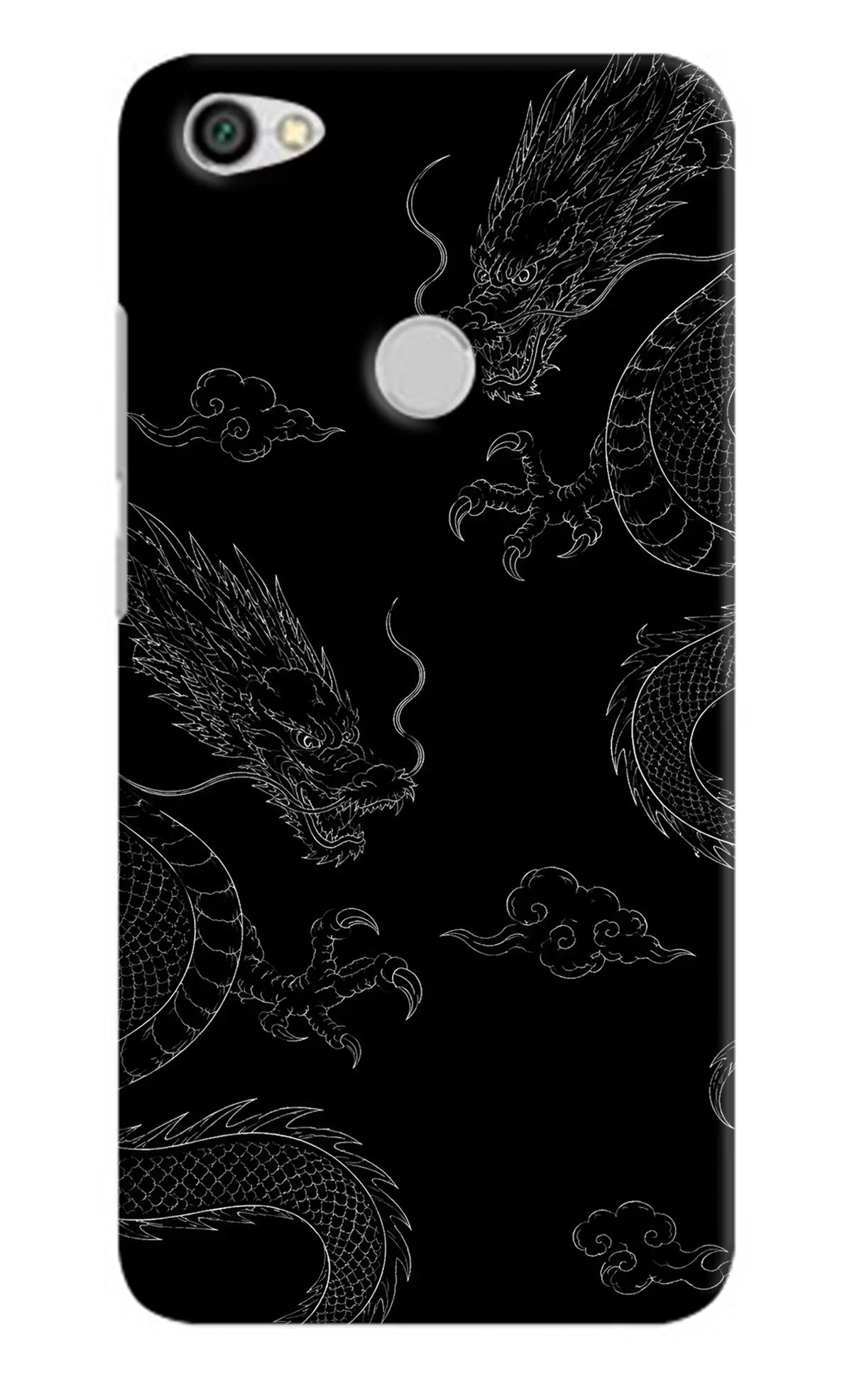 Twin Dragons Redmi Y1 Hard Case Back Cover by Casekaro
