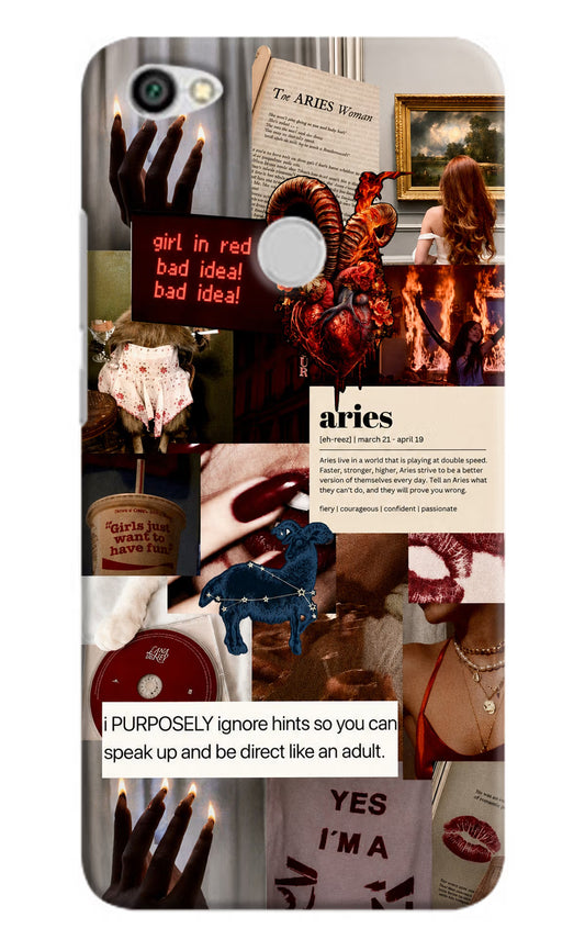 Zodiac Aries Redmi Y1 Hard Case Back Cover by Casekaro